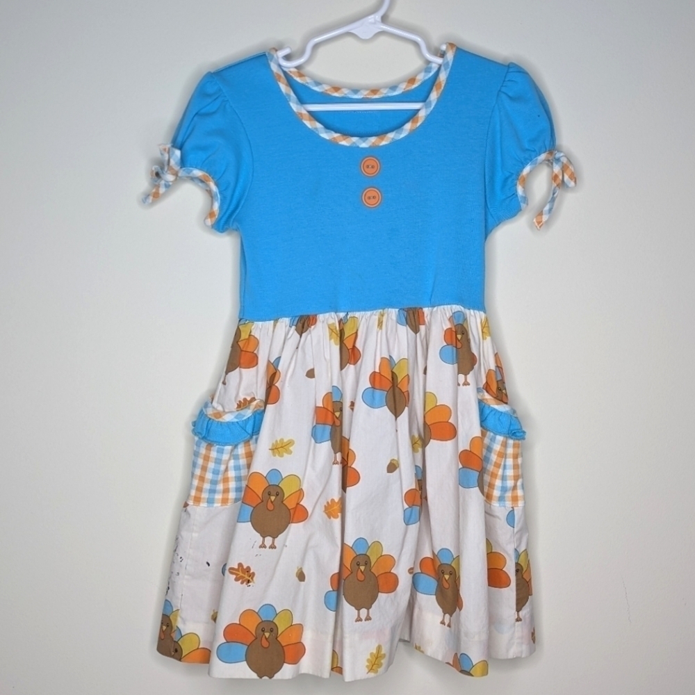 Eleanor Rose Turkey Thanksgiving Dress 4/5